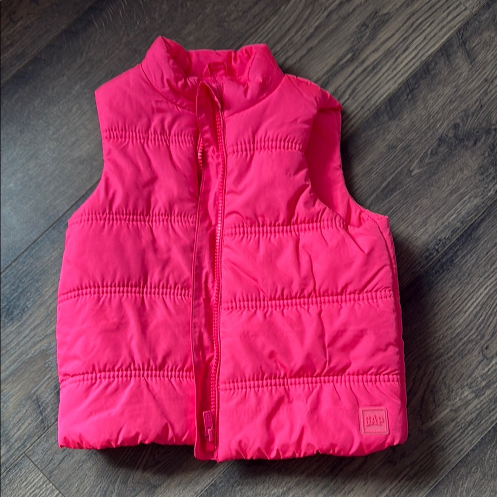 Gap girls neon pink vest
